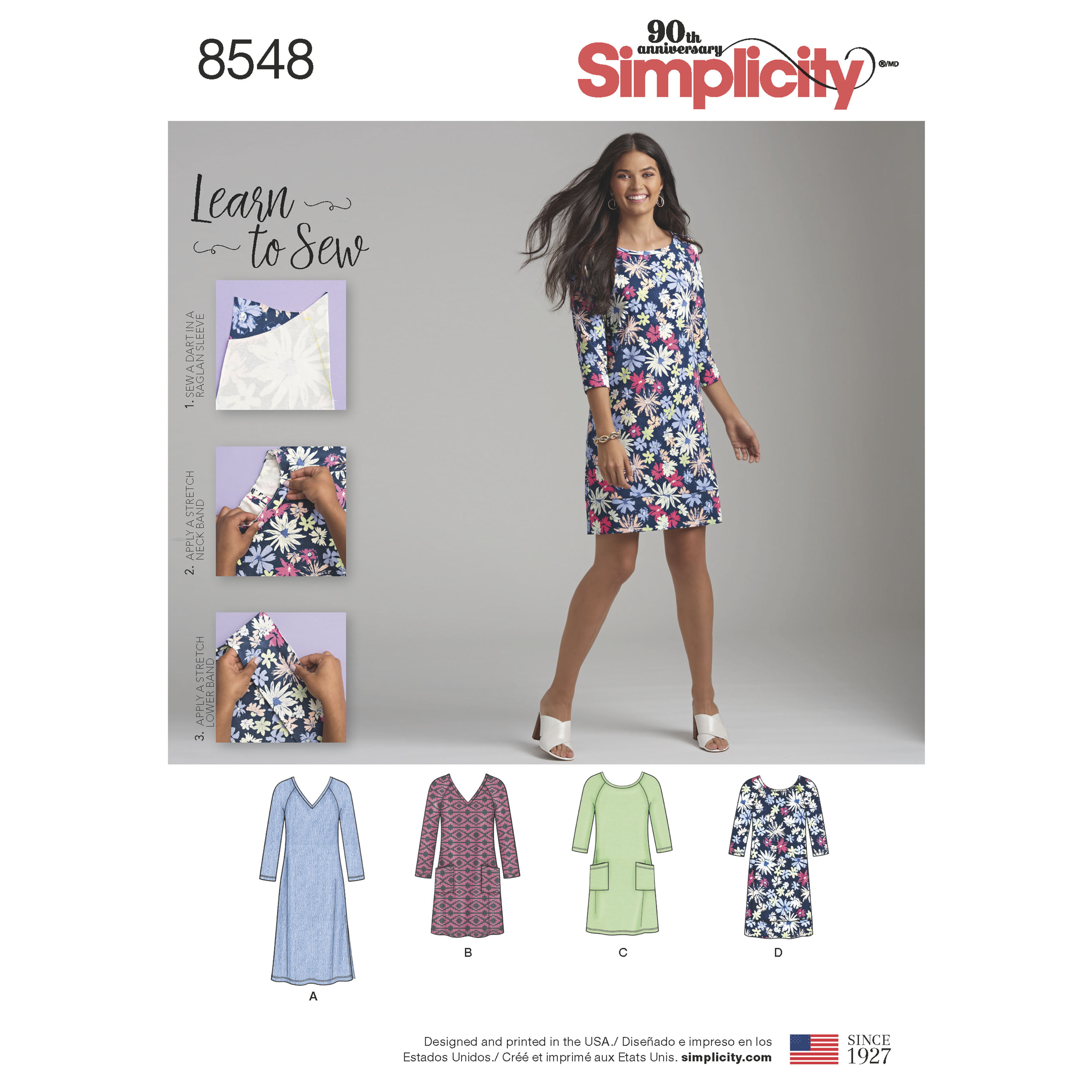 Simplicity 7982 Sewing Pattern Misses Easy to Sew Set of Lined -  in  2023