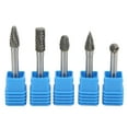 thumbnail image 1 of Wood Carving Bits,5Pcs/Set Tungsten Carbide Rotary Metal Carving Bits Die Grinder Bits Versatile Functionality, 1 of 8