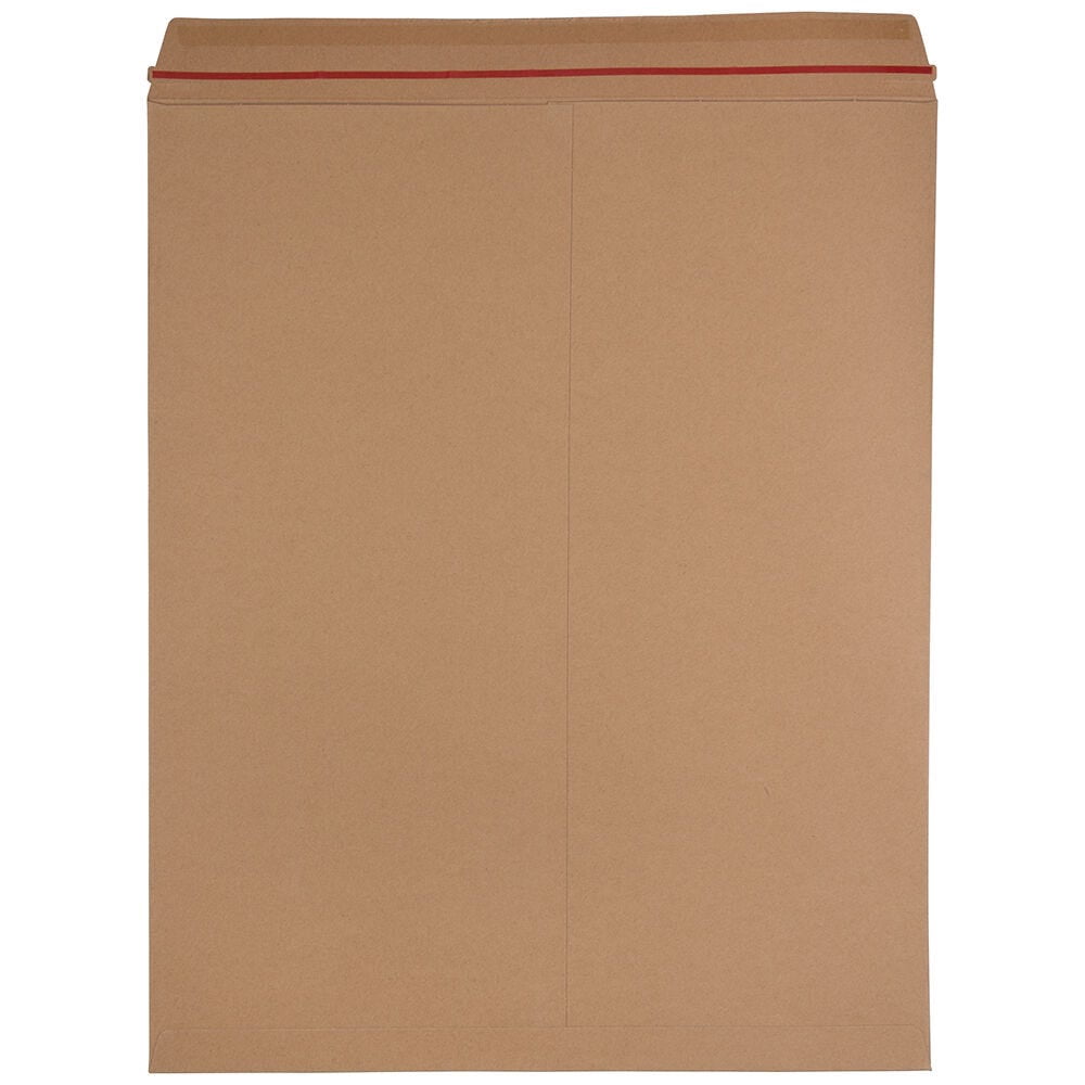 JAM Paper Photo Mailer Envelopes, 17x21, Brown Kraft, Peel & Seal, 6/Pack
