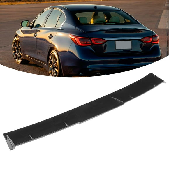 Glossy Black for JDM  Style Rear Window Roof Spoiler Fit for  Q50 2014-2020