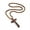 Dark brown, variant on Long Rosary Necklace Large Wood Jesus Christ Cross Pendant With Wooden Beads Sweater Chain Male Collier Statement Jewel