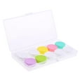 thumbnail image 1 of 5 pares de porta lentes de portátil, almacenamiento para , de estuches A # UN shamjiam Caja de lente de contacto, 1 of 8