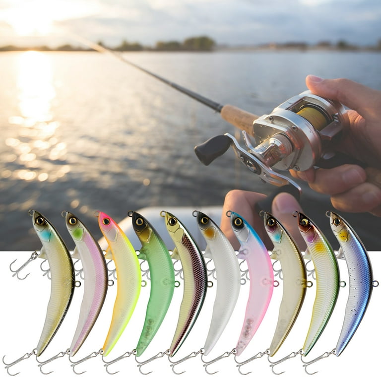 Fishing Gifts for Anglers Fishing Lure Set Bass with Topwater Floating  Rotating Tail Artificial Hard Bait Fishing Lures with Box Swimbaits Slow  Sinking Hard Lure Fishing Tackle Kits Lifelike (5PCS-A), Topwater Lures 