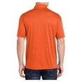 thumbnail image 2 of Yellow Rooster Men's Heather Contender Polyester Polo Deep Orange Heather S, 2 of 8