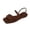 Coffee, variant on Flat Slippers for Women Square Toe Open Toe Summer Comfort Bohemia Sandals Low Heel Bottom Anti Slip Simple Solid Colour Footwear,Dark Gray 38