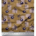 thumbnail image 1 of Soimoi Silk Fabric Bird,Coconut Tree & Elephant Kids Print Sewing Fabric Yard 42 Inch Wide, 1 of 3