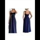 thumbnail image 3 of Vestido A Rayas para Mujer, con Tirantes Finos, y , Fluido Azul Marino L, 3 of 7