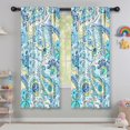 thumbnail image 5 of Blackout Kids Curtains,Blue Paisley and Floral Pattern Childrens Insulated Curtains Set Of 2,Bedroom Essentials,Toddler Room Decor 42x63in(106x160cm), 5 of 5