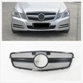 thumbnail image 2 of Black/Silver AMG Stlye Front Grille For Mercedes-Benz W212 E Class 2009-2013 E300 E350 E200 Upper Bumper Hood Mesh Grid Grills, 2 of 6