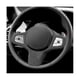 thumbnail image 4 of Para 19-22 X5 Cubierta de cuero para panel de volante Pegatinas de modificación de moldura de volante Negro, Negro, 4 of 5