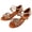 Leopard Print, variant on BIMZUC Girls Soft PU Leather Latin Ballroom Dance Shoes with 1.57 inches / 4 cm Heel, Comfortable Ankle Strap Closed Toe Design for Children Practice and Performance, Black Size 30