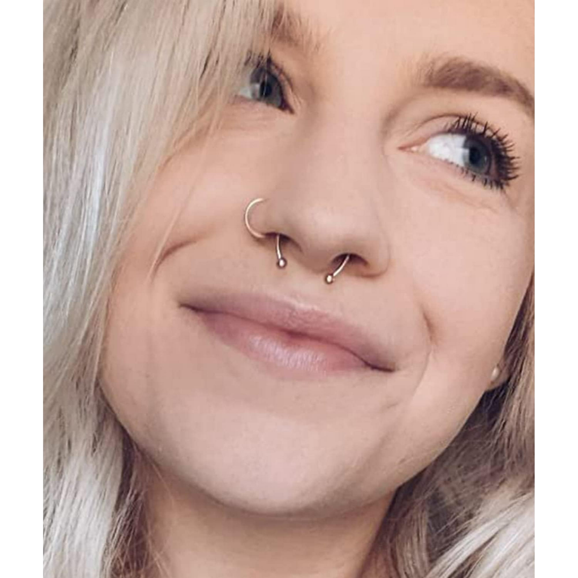 shiyou-Fake Septum Ring Fake Septum Piercing Faux Septum Nose