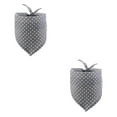 thumbnail image 3 of Greeniant Bufanda de baba para mascotas, suave, punteada, cálida, adorable, reutilizable, lavable, Triangular, decoración de toalla para cuello de Gris 2piezas Greeniant CBP281024, 3 of 6