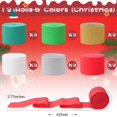 thumbnail image 2 of Serpentinas de papel crepé navideñas, 12 rollos, 6 colores, Oun Nana, 2 of 7