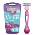 thumbnail image 1 of Rastrillo para Mujer Gillette Venus Suave con 3 Hojas para Depilar 4 pzas, 1 of 5