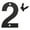 C, variant on hengsof 3In Stainless Steel Floating House Number,Black Metal Modern Outdoor Address Sign Instructions for Garden Door and Mailbox Numbers