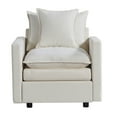 thumbnail image 5 of Miekor Furniture Chenille Fabric Comfy Deep Single Seat Sofa Upholstered Reading Armchair Living Room 87125, 5 of 12