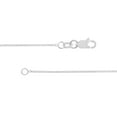 thumbnail image 4 of 18K White Gold 1.05mm Tight Cable Chain Necklace w/ Lobster Lock - Women, 4 of 4