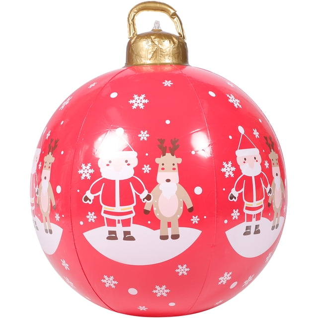 GOOHOCHY Decoración de la bola de Navidad inflable Giant de la fiesta de Navidad