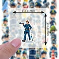 thumbnail image 6 of 35pcs-50pcs Cartoon Stickers Police Stickers Funny Kids Stickers Stationery Stickers for Laptops Suitcase Guitar, 6 of 9