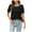 Black, variant on Womens T-Shirts Summer Casual Crewneck Short Sleeve Striped Color Block Loose Tee Tops for Women