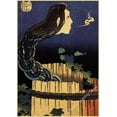 thumbnail image 3 of Póster de arte japonés vintage con vista nocturna del monte Kanagawa, la gran ola, la rana, el pájaro y la cascada, impresiones para decoración de la habitación del hogar, pintura de pared, 3 of 5