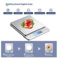 thumbnail image 3 of Báscula de cocina pequeña con carga USB mejorada, minibáscula electrónica para alimentos de 3kg/0,1g, báscula de cocina de alta precisión, báscula de bolsillo con LCD, 3 of 5