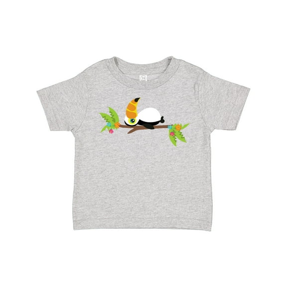Inktastic Baby Toucan, Cute Toucan, Tropical Bird, Flowers Boys or Girls Toddler T-Shirt