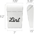 thumbnail image 6 of AuldHome Design Farmhouse Enamelware Lint Holder Bin; Distressed White Laundry Room Decor, 6 of 9