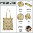 thumbnail image 5 of Summer Sunflower Pattern Reusable Shopping Bag - Washable & Spacious Fabric Tote for Commuters, 5 of 5