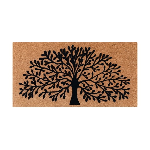 A1HC Large Floral Outdoor Door Mat Scraper for Front Door Entrance Outside Doormat 30"X48" Patio Rug Dirt Debris Mud Trapper Fade Resistant Flocking Technology