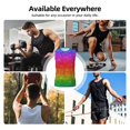 thumbnail image 7 of Pofeuu Rainbow Glitter Print Men's Muscle T-Shirt, Sleeveless, Muscle Tank, Classic Muscle Tee Top For Men Casual Sleeveless Muscle T-Shirt Trendy Clothes-XX-Large, 7 of 7