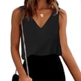 thumbnail image 3 of Hfolob Camisole Tops for Women Linen Sleeveless Solid Color Vest Cami Shirts, 3 of 8