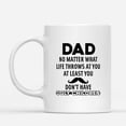 thumbnail image 2 of Custom Mugs Dad What Life Throws at You Funny Daddy Jokes Children Daughter Son Gifts for Father's Day Santa Presents Ceramic Coffee 11oz 15oz Christmas Mug, 2 of 7