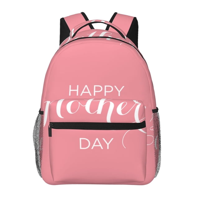 Easygdp Happy Mother's Day Mochila Ergonómica Versátil para Laptop - Múltiples Bolsillos, Correas Ajustables, Unisex para Escuela, Viajes y Actividades al Aire Libre-One Size