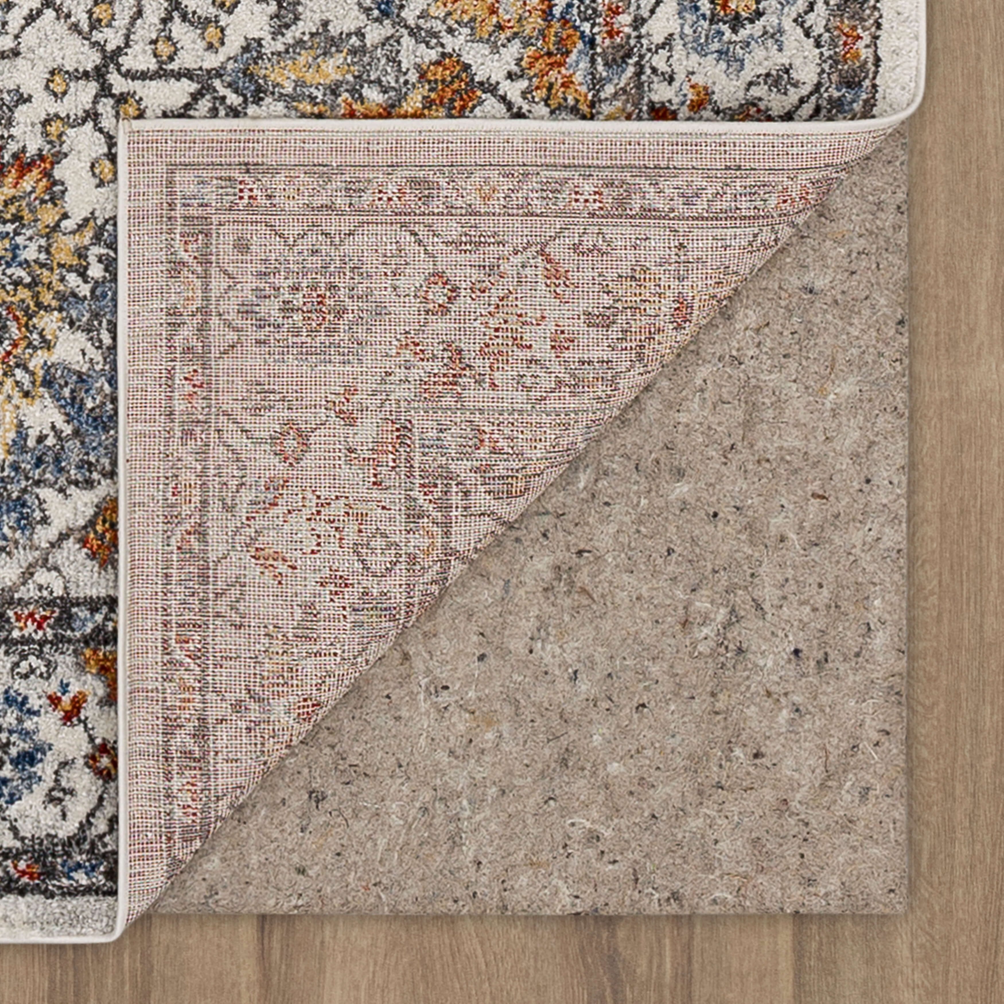 Mohawk Home Warrens Indoor Floral Area Rug, Grey, 1' 11" x 8'