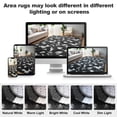 thumbnail image 5 of Lalado 5ft x 8ft Shag Area Rug, Soft Fluffy Indoor Tie-Dye Area Rugs for Living Room Bedroom Decor Carpet, Gray & White, 5 of 8