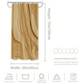 thumbnail image 5 of Marble Ink Decor Shower Curtain,Colorful Brown Texture Abstract Macro Bathroom Decor Polyester Fiber Plastic Rings Quick-Drying Waterproof for Bathtubs/Bathroom, 72x36 inches, 5 of 6