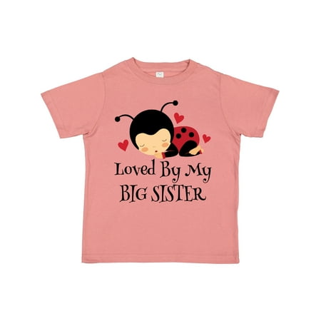 

Inktastic Little Sister Ladybug Gift Toddler Toddler Girl T-Shirt
