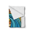 thumbnail image 2 of Hawaii Soft Flannel Fleece Throw Blanket, Abstract Ocean Waves on Beach Sunset Background Summer Surfing Theme Coastal Art, Cozy Plush for Indoor and Outdoor Use, 70" x 90", Multicolor, by Ambesonne, 2 of 6