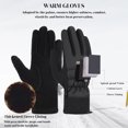 thumbnail image 4 of Vbiger Warm Winter Gloves Touch Screen Gloves Thickened Cold Weather Gloves Casual Outdoor Sports Gloves for Women, 4 of 10