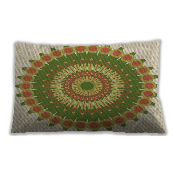 Ahgly Company Outdoor Rectangular Contemporary Lumbar Throw Pillow, 13 inch by 19 inch