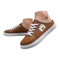 thumbnail image 3 of EliteGoogv Womens Slip On Sneakers Low Top Canvas Flat Shoes For Women Casual Comfortable Walking Footwear Brown US:7, 3 of 9