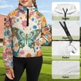 thumbnail image 3 of Chririnla Bohemian Butterfly Flower Soccer Golf Sweatshirt with Pocket Gym Sweatshirts Yoga Sweatshirts Fishing Sweatshirt Size 9-10, 3 of 7