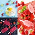 thumbnail image 3 of Ice Cream Mold, Silicone Mini Popsicle Molds Set with 50Pcs Wooden Sticks (White), 3 of 6