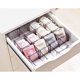 thumbnail image 3 of GOOHOCHY 6 cajas organizadoras prácticas para guardar calcetines y ropa interior con cajón de celosía para el hogar (gris), 3 of 8