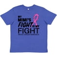 thumbnail image 3 of Inktastic My Mimi's Fight is My Fight- breast cancer awareness Youth T-Shirt, 3 of 5