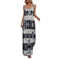 thumbnail image 3 of UKAP Ladies Nightgowns Pajama Dresses Women Bohemian Tank Dress Summer Sleeveless Hawaiian Long Dresses, 3 of 4