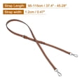 thumbnail image 2 of Leather Strap Kit, 95-115cm Crossbody Adjustable Leather Shoulder Strap Conversion Kit for Mini Pouch Handbags Purse Straps Crossbody, Brown, 2 of 8