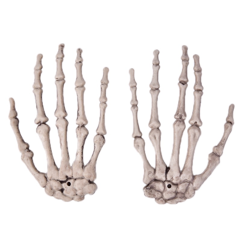 Halloween Skull Skeleton Human Hand Bone Zombie Party Terror Adult Scary Prop NP 